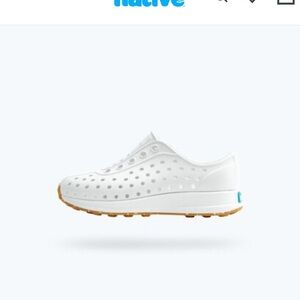 Native Kids Water Shoes - White and Tan